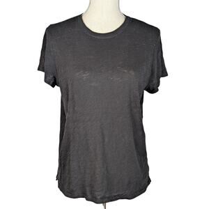 ATM Crew Neck Cotton Short Sleeve T-Shirt Black Size Large